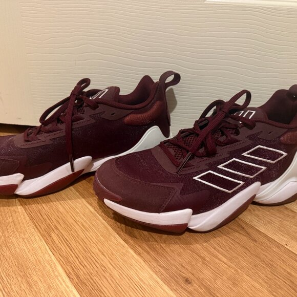 Adidas Impact FLX II (burgundy with original box) men's size 8 - Picture 3 of 9